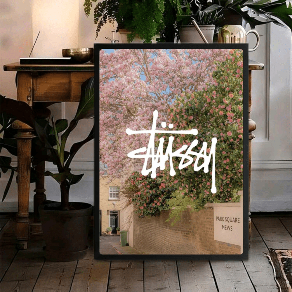 poster stussy - Vibes Districtposter stussy poster GoldVibes District