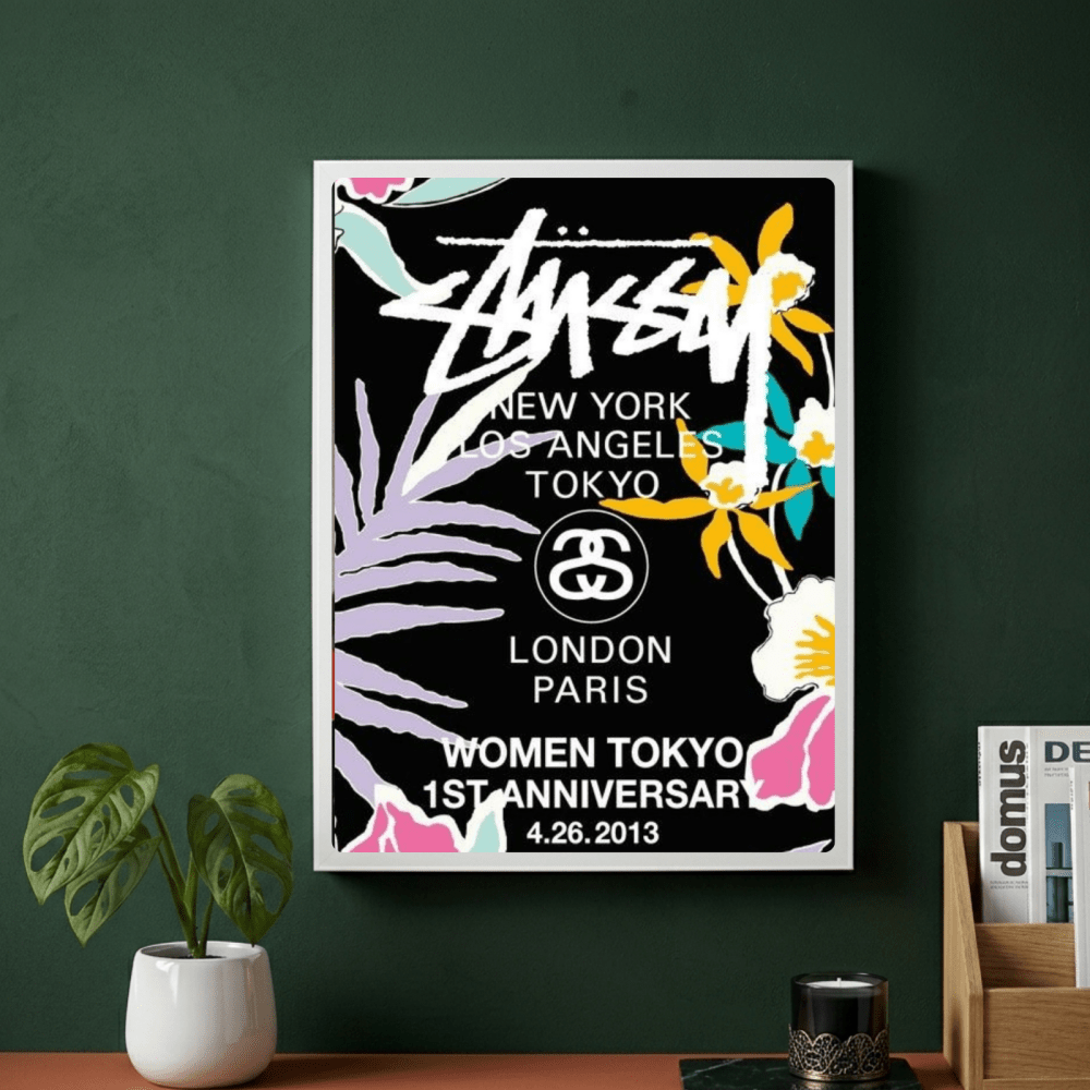poster stussy - Vibes Districtposter stussy poster GoldVibes District