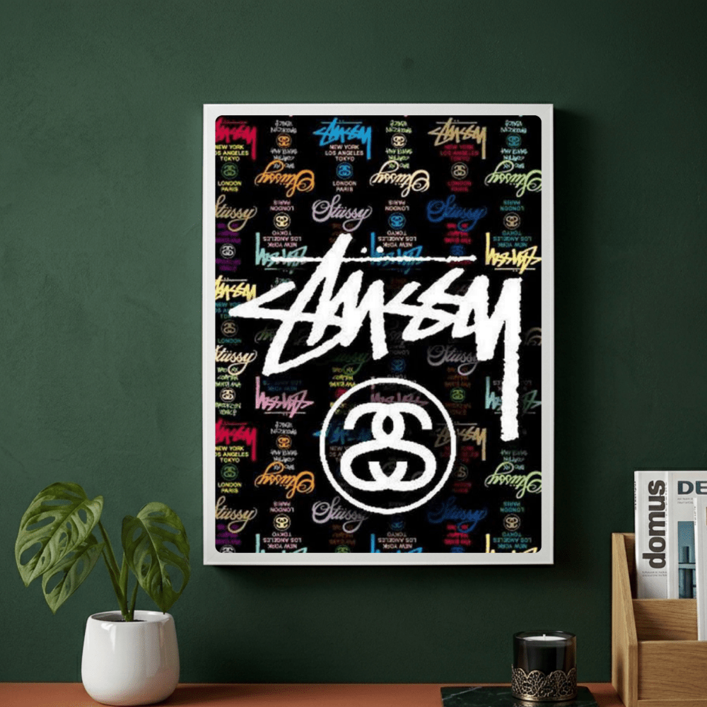poster stussy - Vibes Districtposter stussy poster GoldVibes District