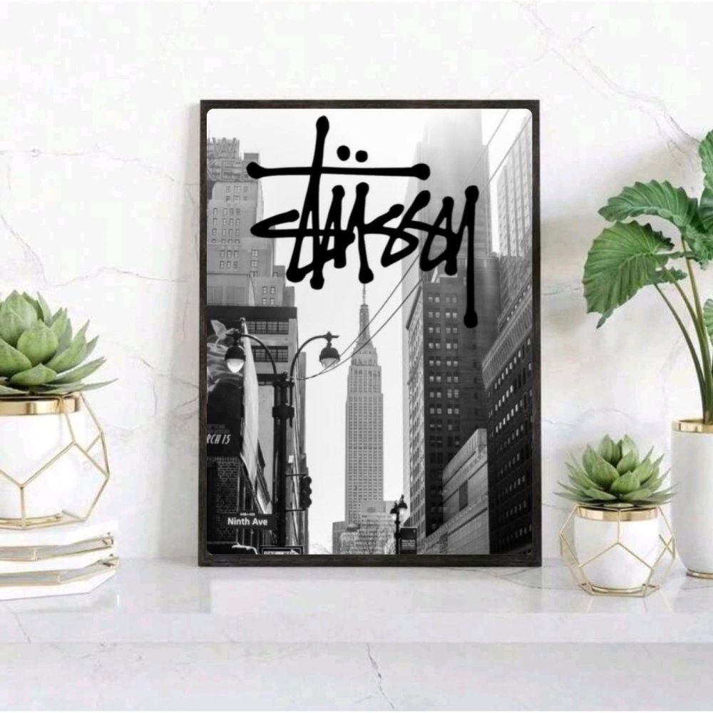poster stussy - Vibes Districtposter stussy poster BiancoVibes District
