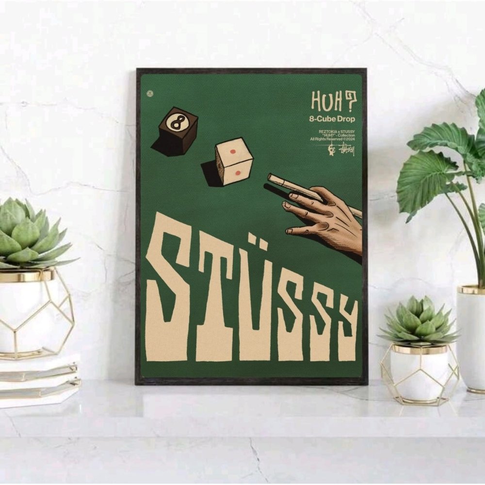 poster stussy - Vibes Districtposter stussy poster SilverVibes District