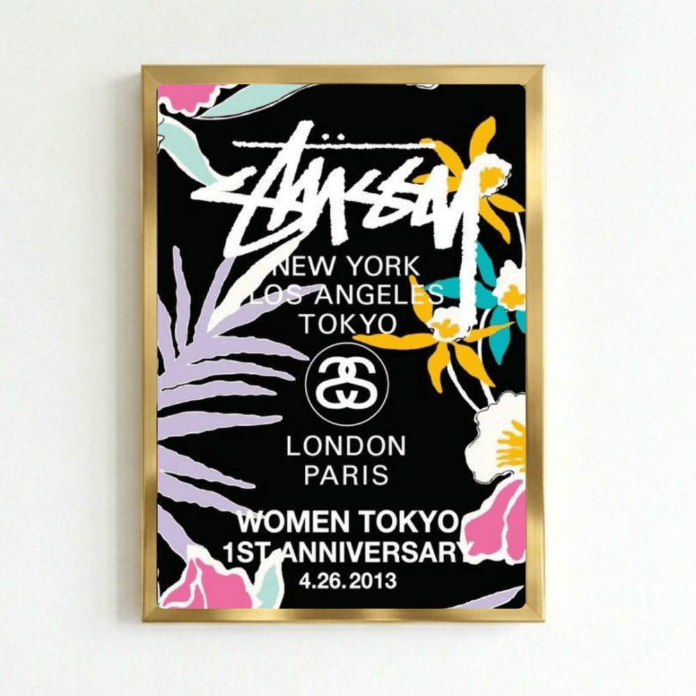 poster stussy - Vibes Districtposter stussy poster GoldVibes District