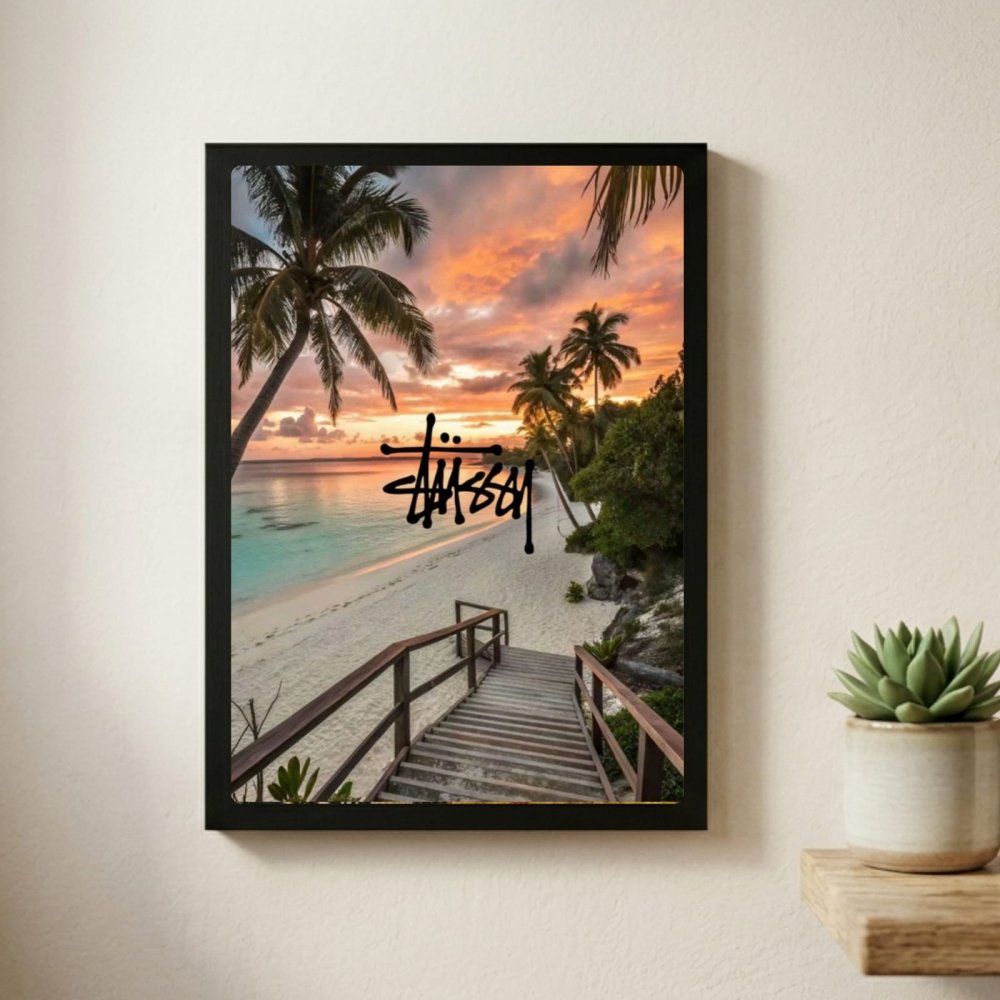 poster stussy - Vibes Districtposter stussy poster SilverVibes District