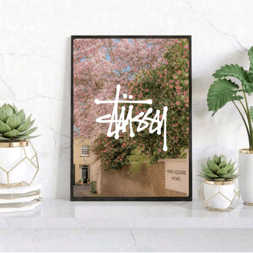 poster stussy - Vibes Districtposter stussy poster GoldVibes District
