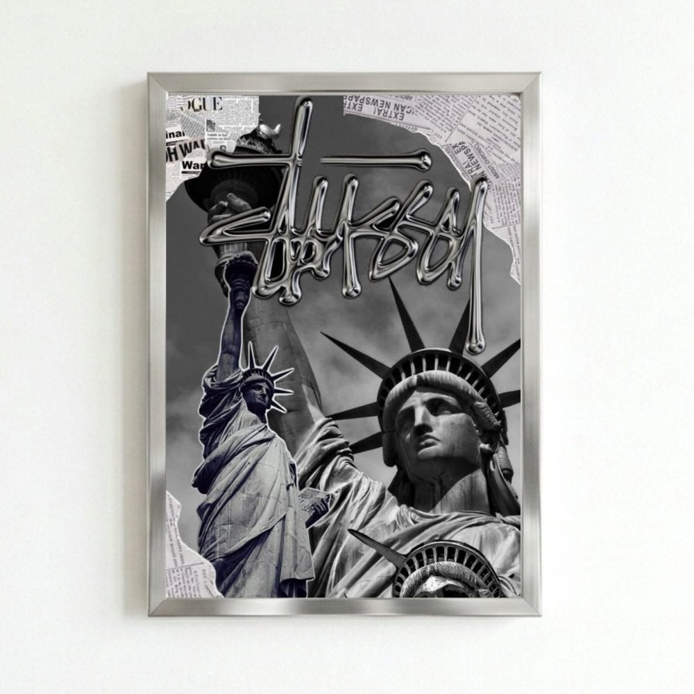 poster stussy - Vibes Districtposter stussy poster SilverVibes District