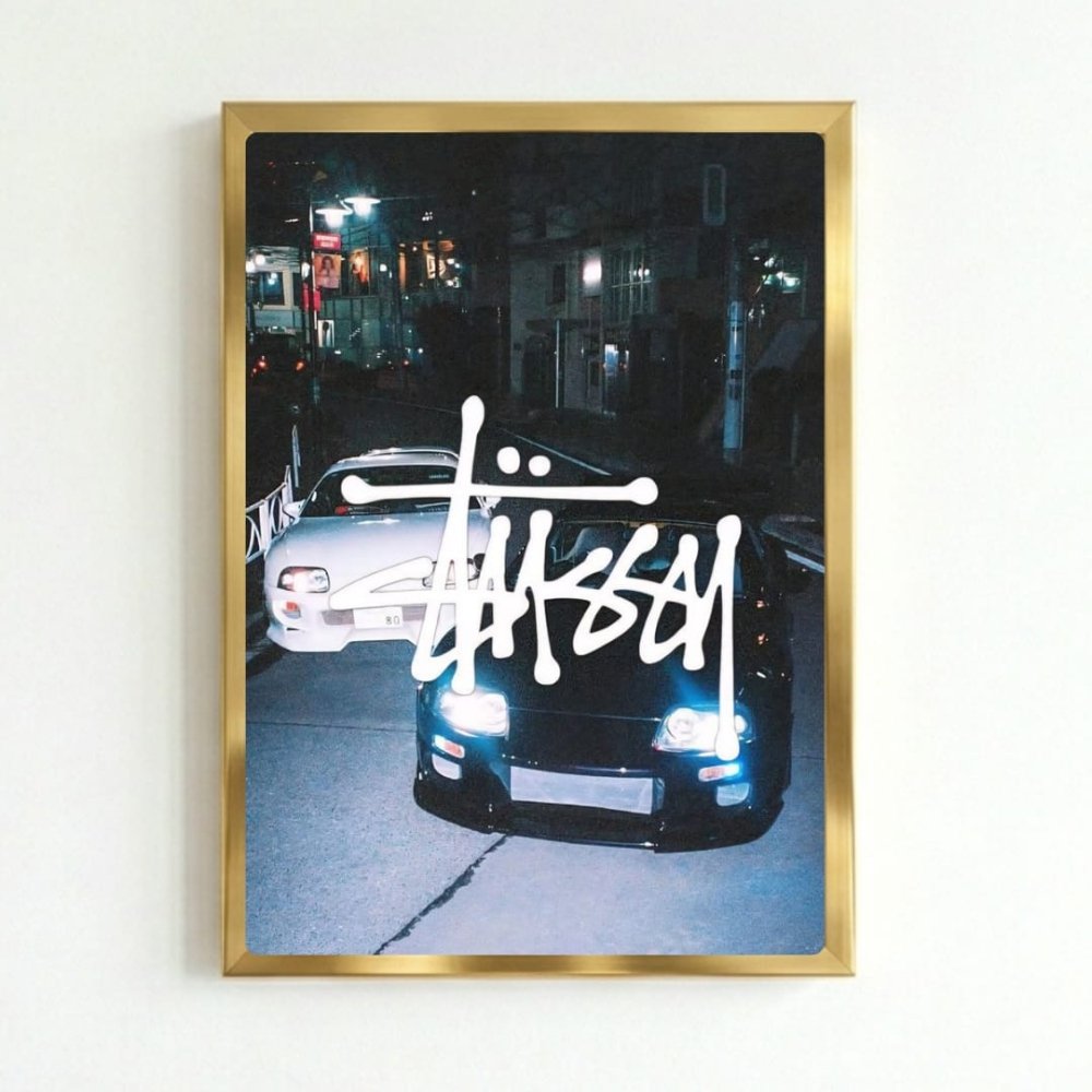 poster stussy - Vibes Districtposter stussy poster GoldVibes District