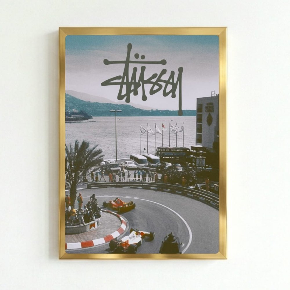 poster stussy - Vibes Districtposter stussy poster GoldVibes District