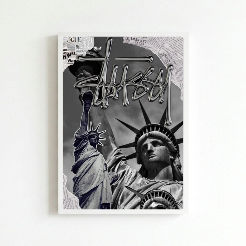 poster stussy - Vibes Districtposter stussy poster BiancoVibes District
