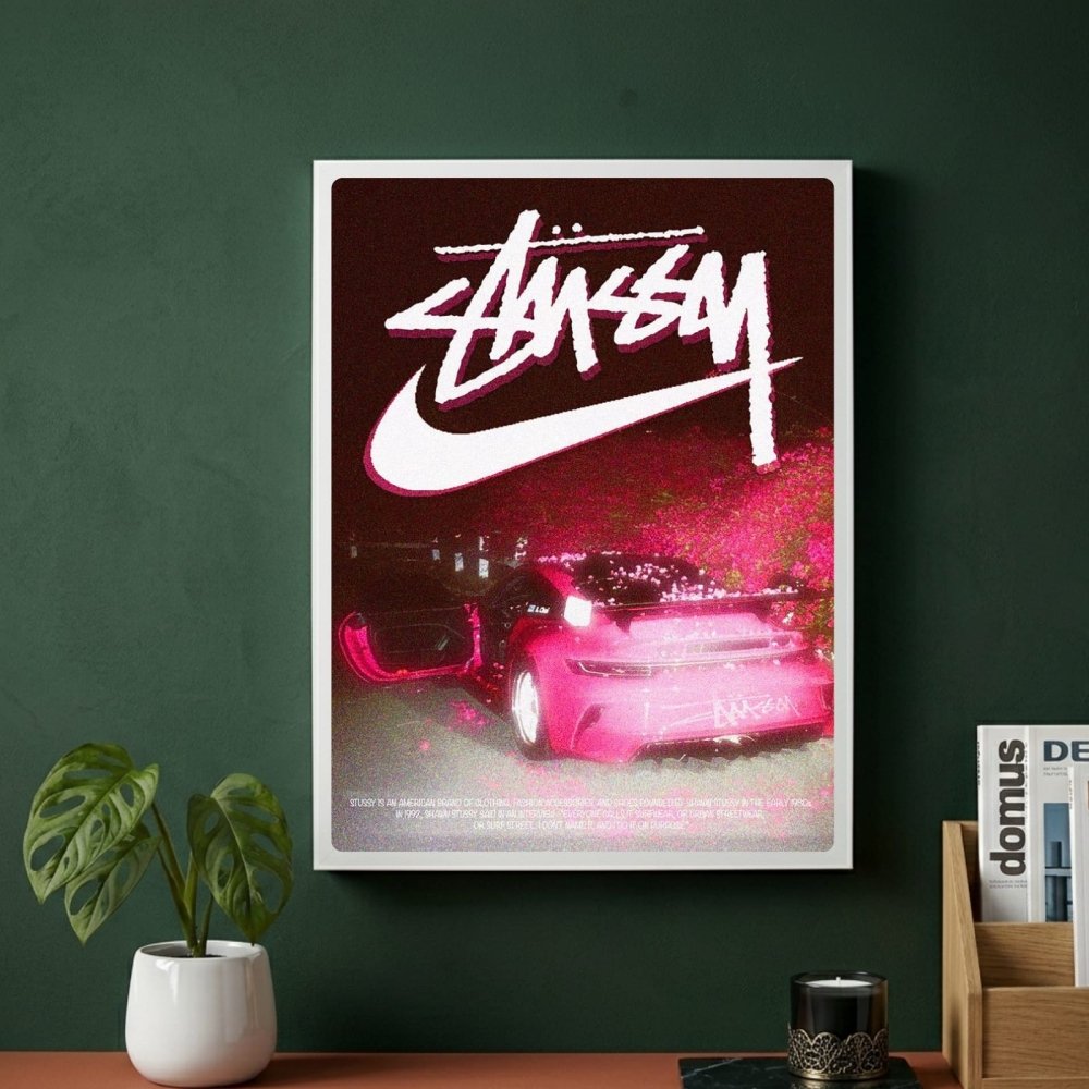 poster stussy nike - Vibes Districtposter stussy nike poster BiancoVibes District