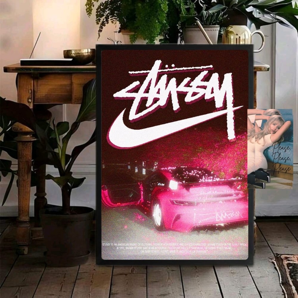 poster stussy nike - Vibes Districtposter stussy nike poster BiancoVibes District