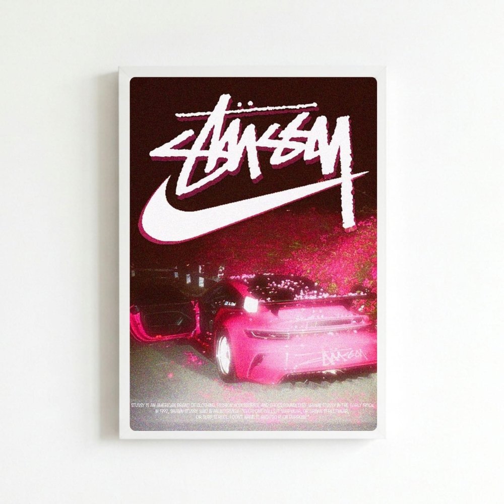 poster stussy nike - Vibes Districtposter stussy nike poster BiancoVibes District