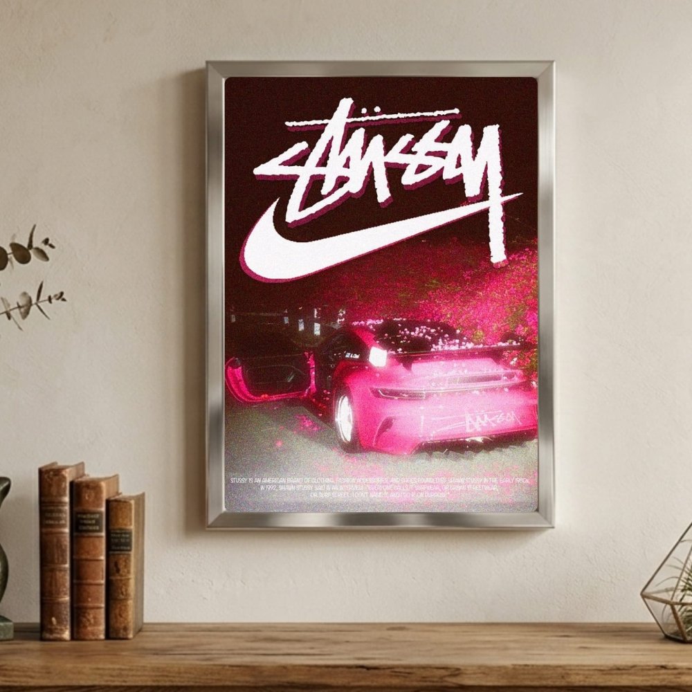 poster stussy nike - Vibes Districtposter stussy nike poster BiancoVibes District