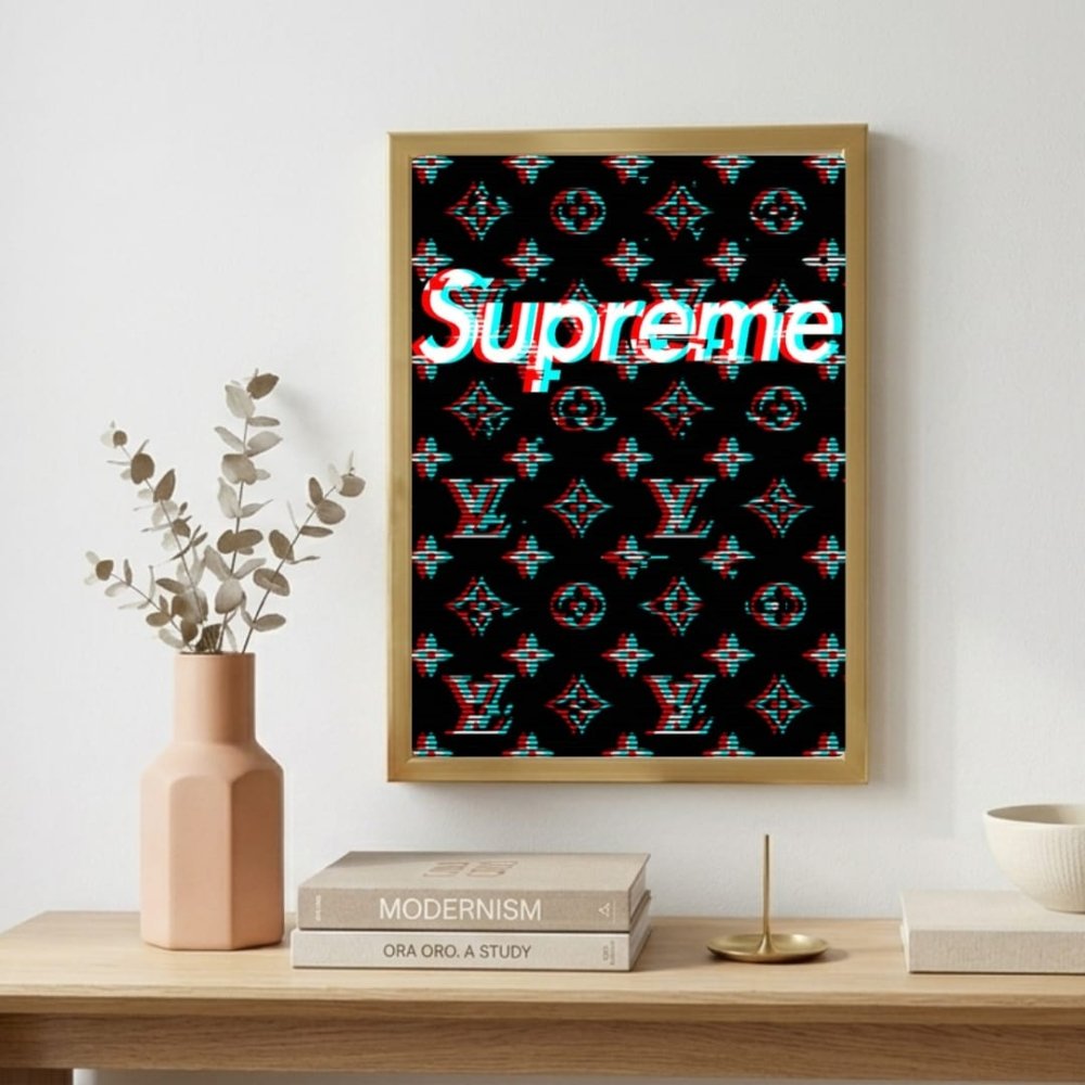poster supreme - Vibes Districtposter supreme poster GoldVibes District