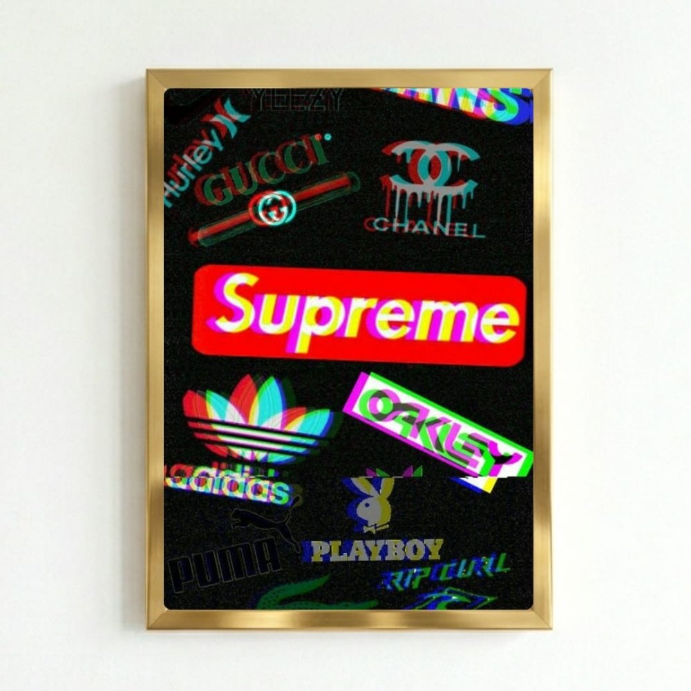 poster supreme - Vibes Districtposter supreme poster GoldVibes District