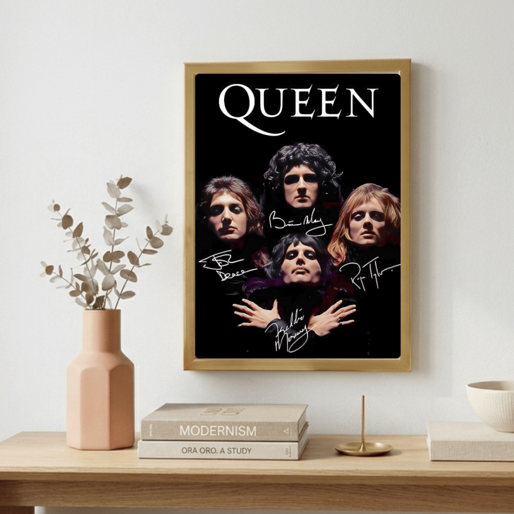 Queen Poster with Frame - Vibes DistrictQueen Poster with Frame poster GoldVibes District
