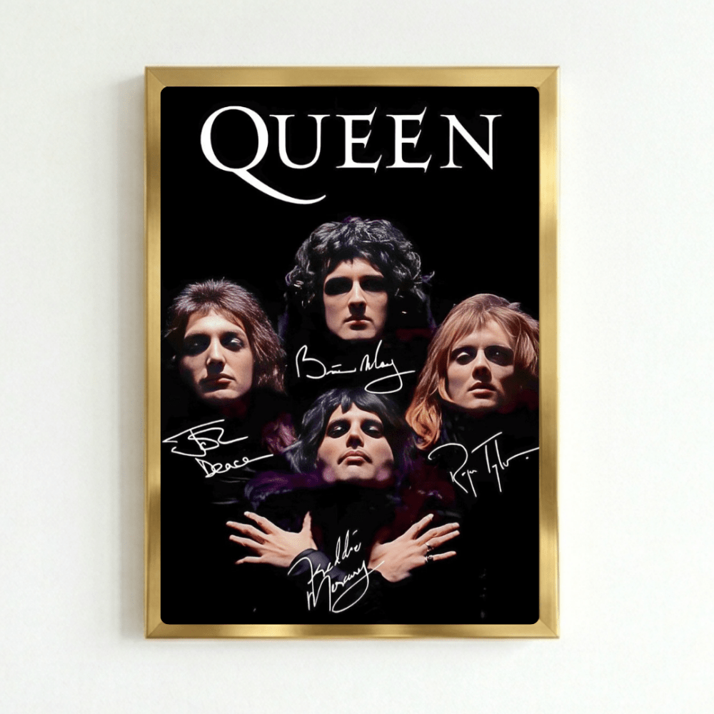 Queen Poster with Frame - Vibes DistrictQueen Poster with Frame poster GoldVibes District