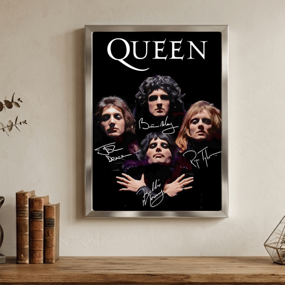 Queen Poster with Frame - Vibes DistrictQueen Poster with Frame poster GoldVibes District