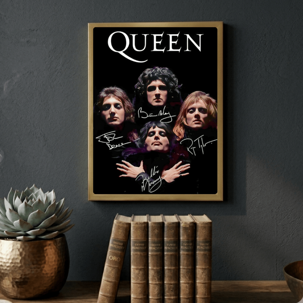 Queen Poster with Frame - Vibes DistrictQueen Poster with Frame poster GoldVibes District