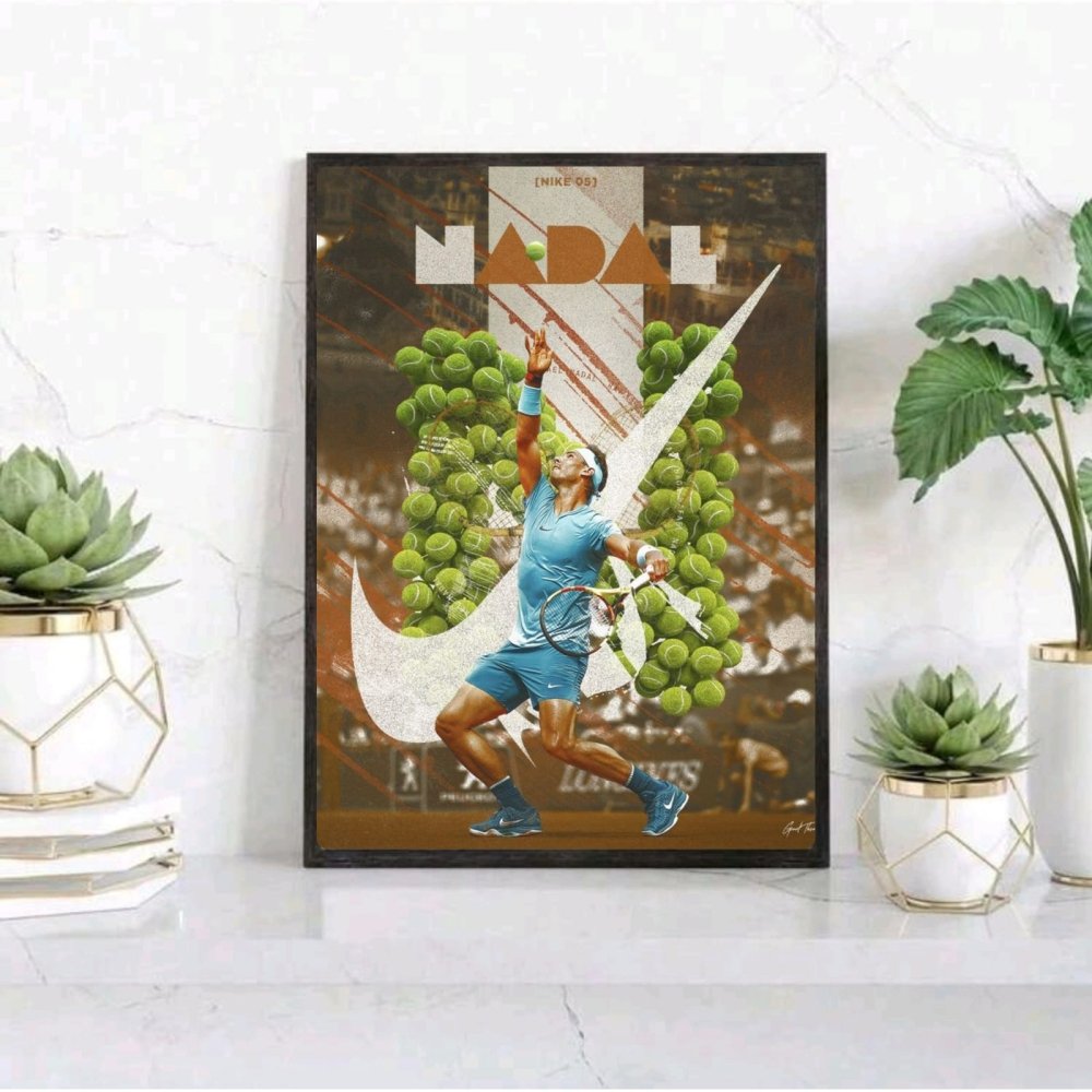 rafael nadal tennis - Vibes Districtrafael nadal tennis poster BiancoVibes District