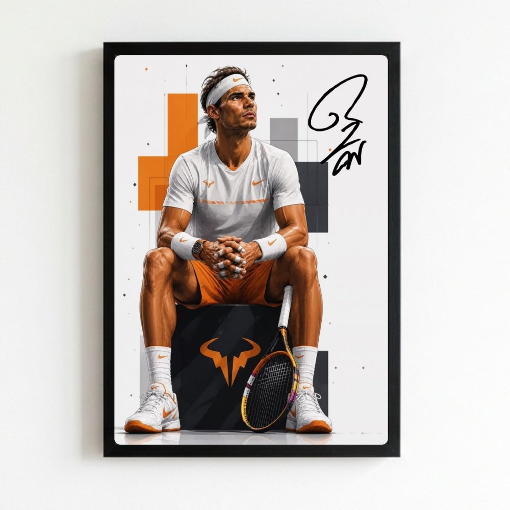 rafael nadal tennis - Vibes Districtrafael nadal tennis poster NeroVibes District
