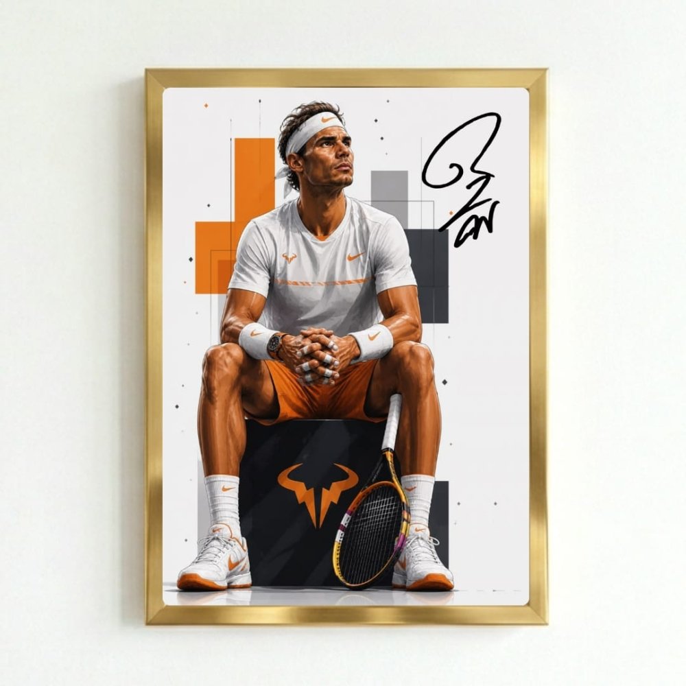 rafael nadal tennis - Vibes Districtrafael nadal tennis poster GoldVibes District