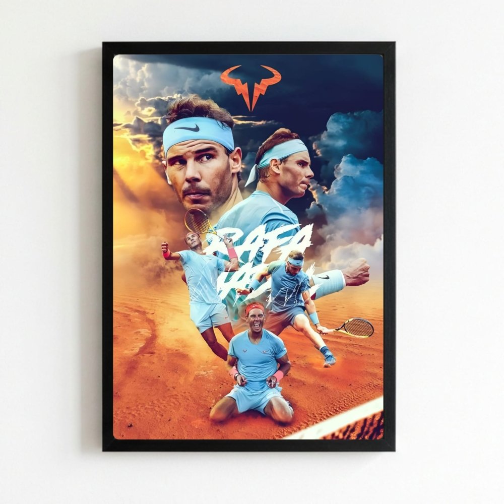 rafael nadal tennis - Vibes Districtrafael nadal tennis poster NeroVibes District