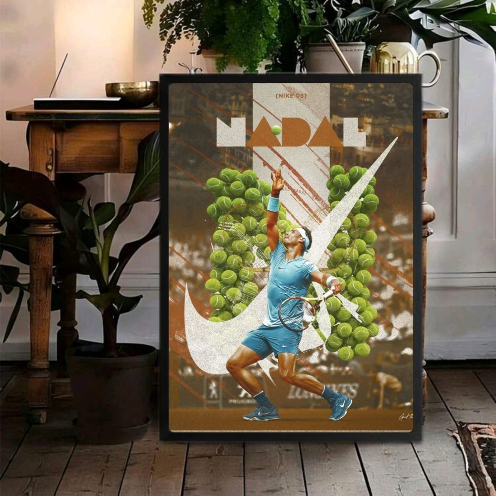 rafael nadal tennis - Vibes Districtrafael nadal tennis poster BiancoVibes District