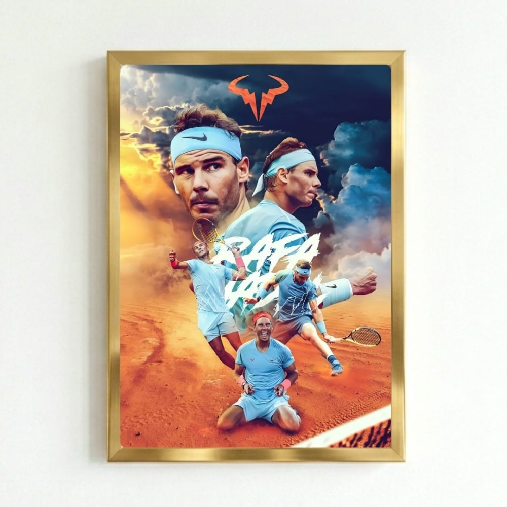 rafael nadal tennis - Vibes Districtrafael nadal tennis poster GoldVibes District