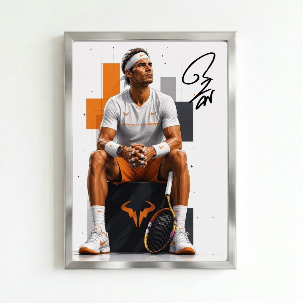 rafael nadal tennis - Vibes Districtrafael nadal tennis poster SilverVibes District