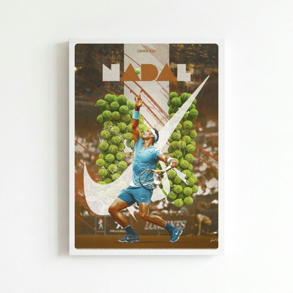rafael nadal tennis - Vibes Districtrafael nadal tennis poster BiancoVibes District