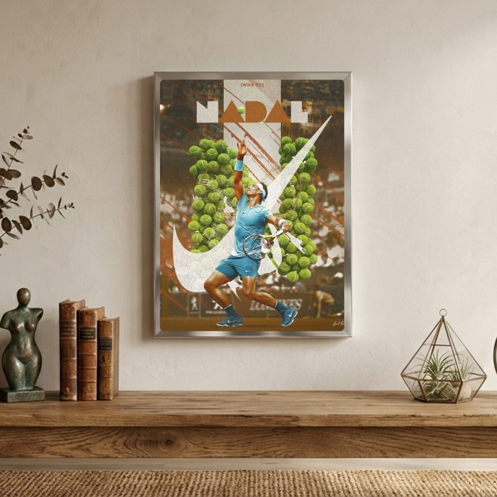 rafael nadal tennis - Vibes Districtrafael nadal tennis poster BiancoVibes District