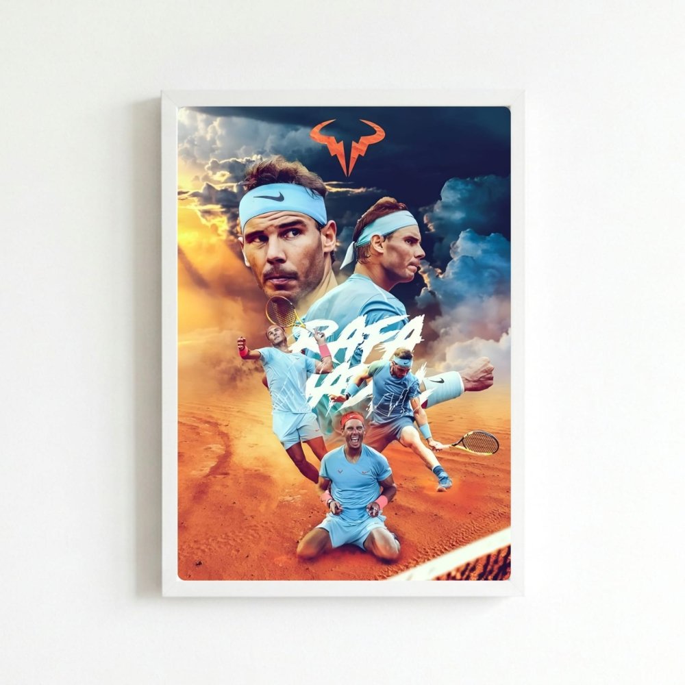 rafael nadal tennis - Vibes Districtrafael nadal tennis poster BiancoVibes District