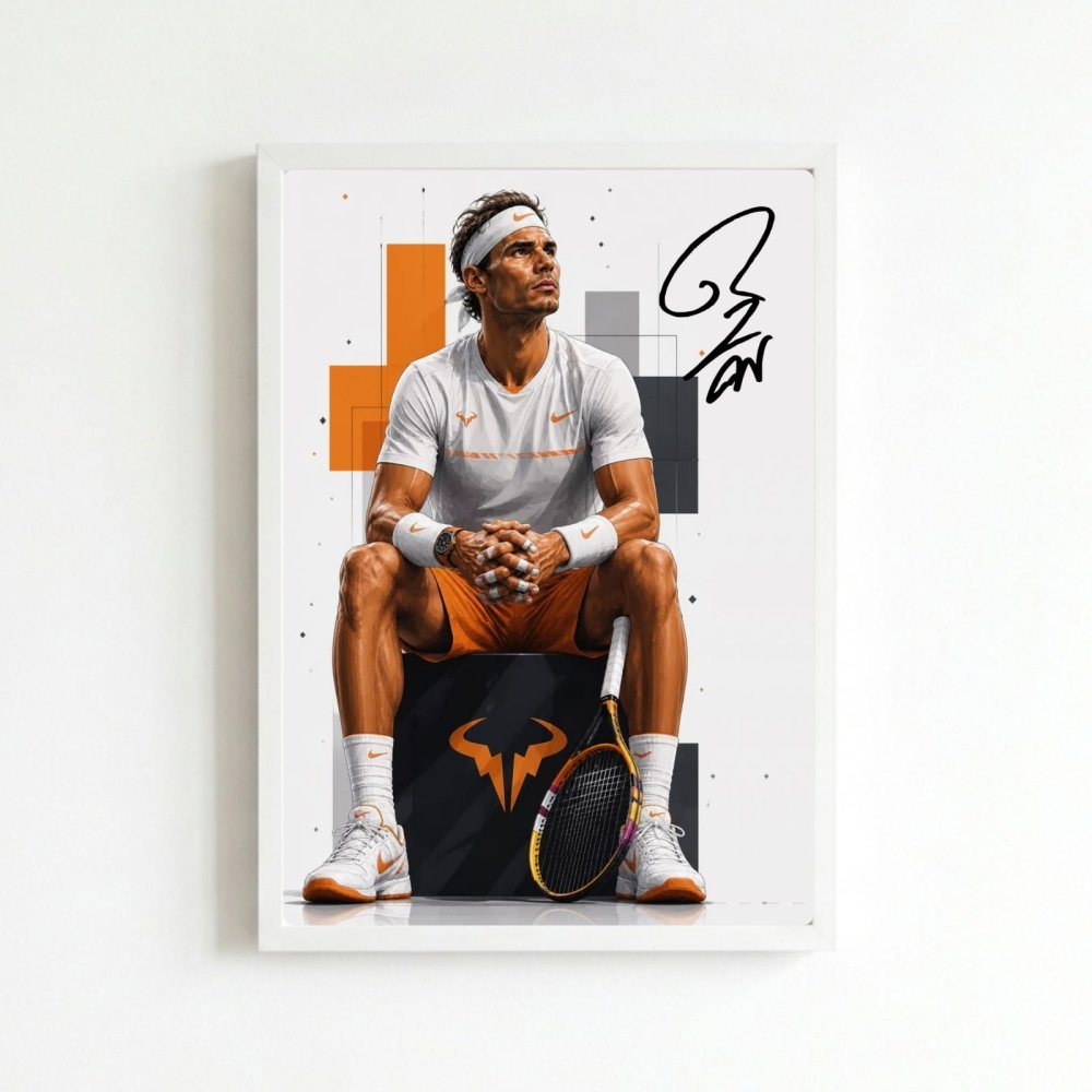 rafael nadal tennis - Vibes Districtrafael nadal tennis poster BiancoVibes District