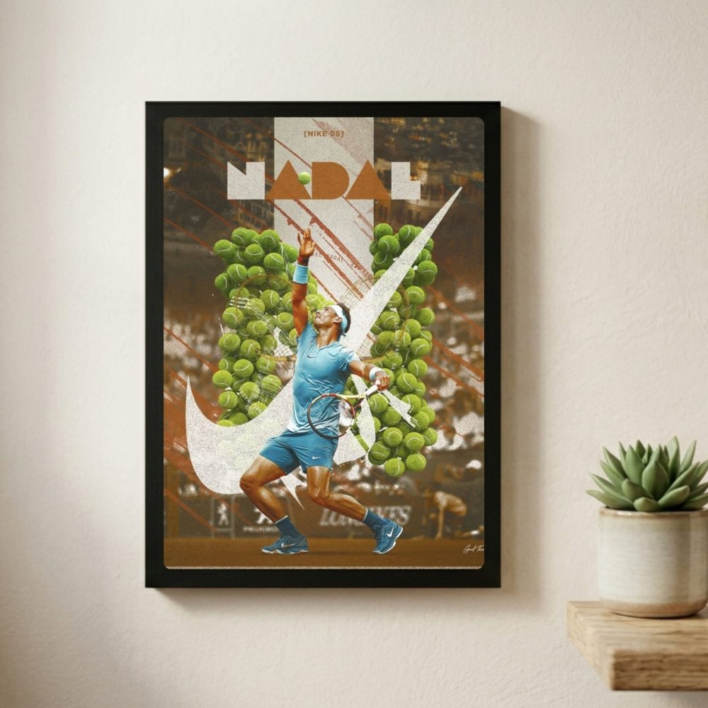 rafael nadal tennis - Vibes Districtrafael nadal tennis poster BiancoVibes District