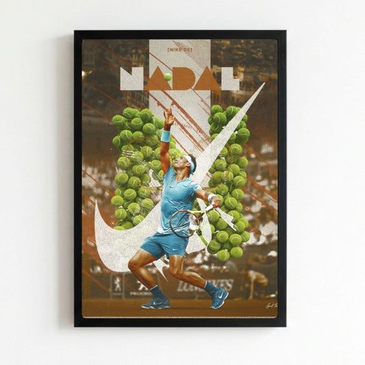 rafael nadal tennis - Vibes Districtrafael nadal tennis poster NeroVibes District