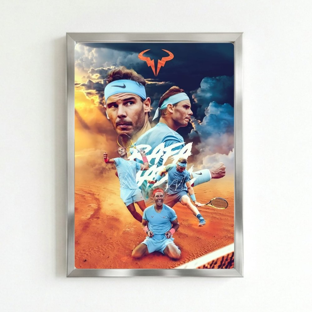 rafael nadal tennis - Vibes Districtrafael nadal tennis poster SilverVibes District