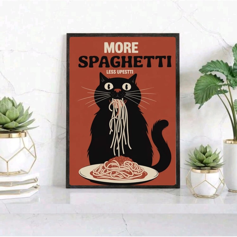 restaurant deco cat - Vibes Districtrestaurant deco cat poster NeroVibes District