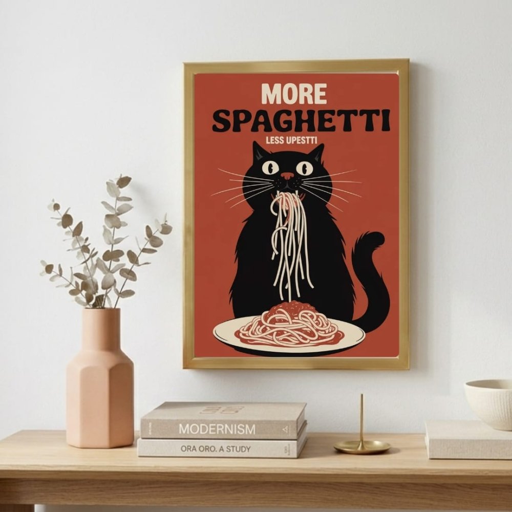 restaurant deco cat - Vibes Districtrestaurant deco cat poster NeroVibes District