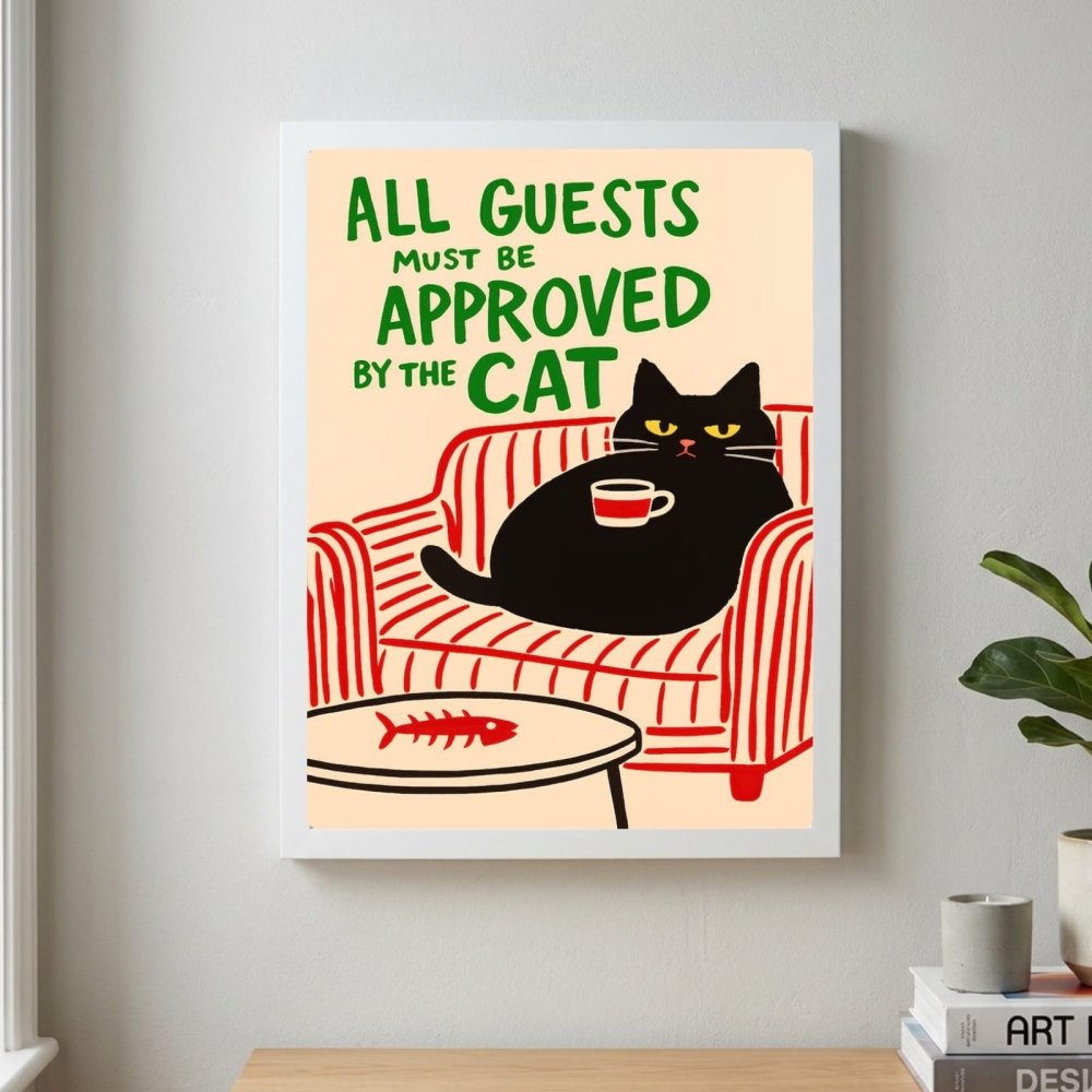 restaurant deco cat - Vibes Districtrestaurant deco cat poster SilverVibes District
