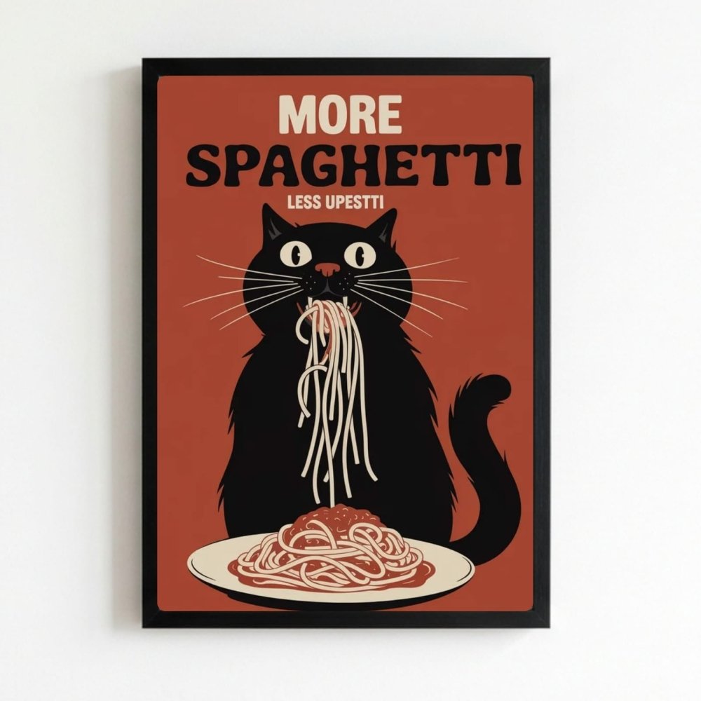 restaurant deco cat - Vibes Districtrestaurant deco cat poster NeroVibes District