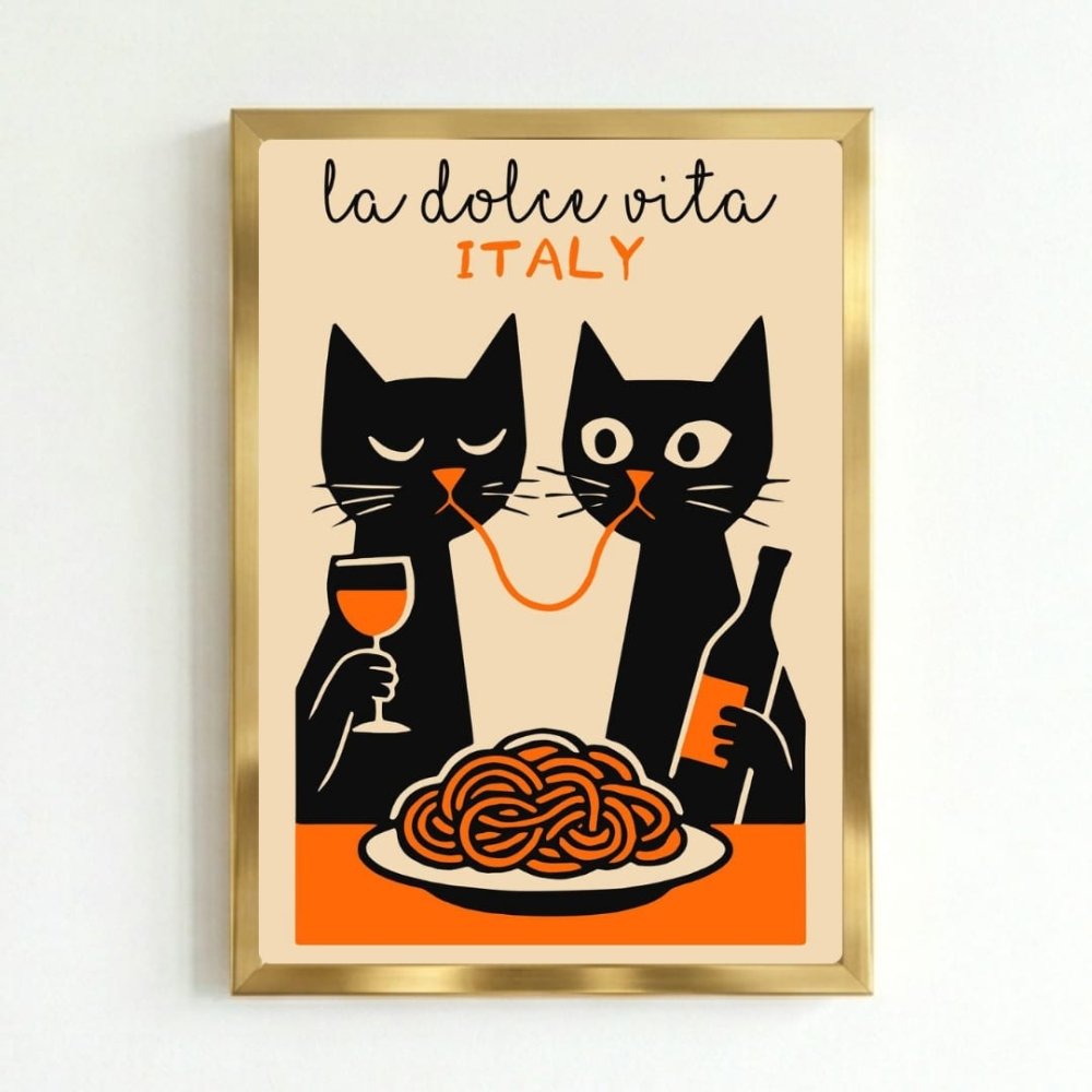 restaurant deco cat - Vibes Districtrestaurant deco cat poster NeroVibes District
