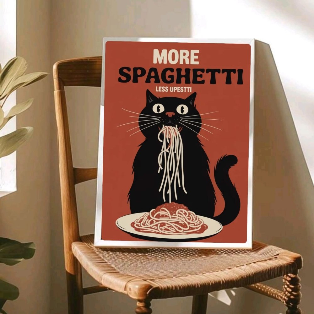 restaurant deco cat - Vibes Districtrestaurant deco cat poster NeroVibes District