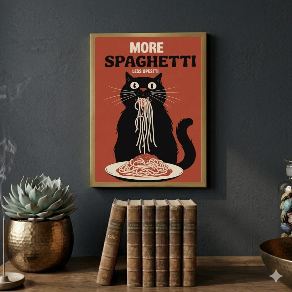 restaurant deco cat - Vibes Districtrestaurant deco cat poster NeroVibes District