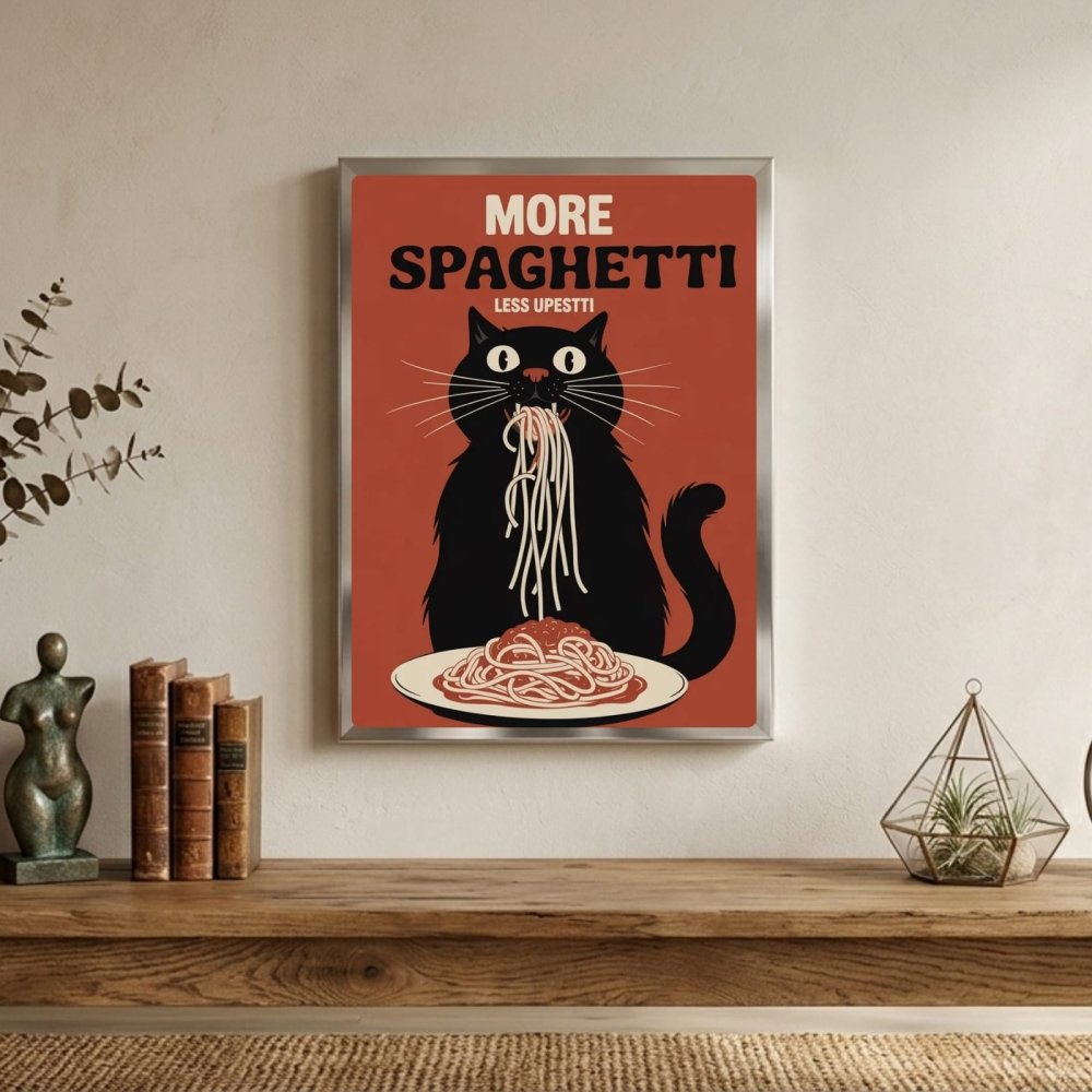 restaurant deco cat - Vibes Districtrestaurant deco cat poster NeroVibes District