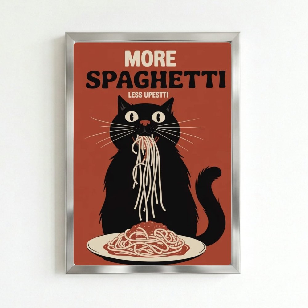 restaurant deco cat - Vibes Districtrestaurant deco cat poster NeroVibes District