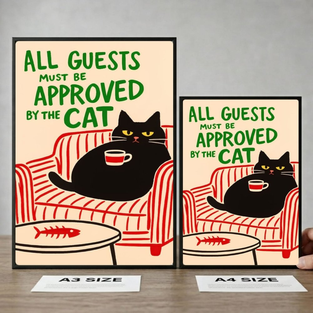 restaurant deco cat - Vibes Districtrestaurant deco cat poster SilverVibes District