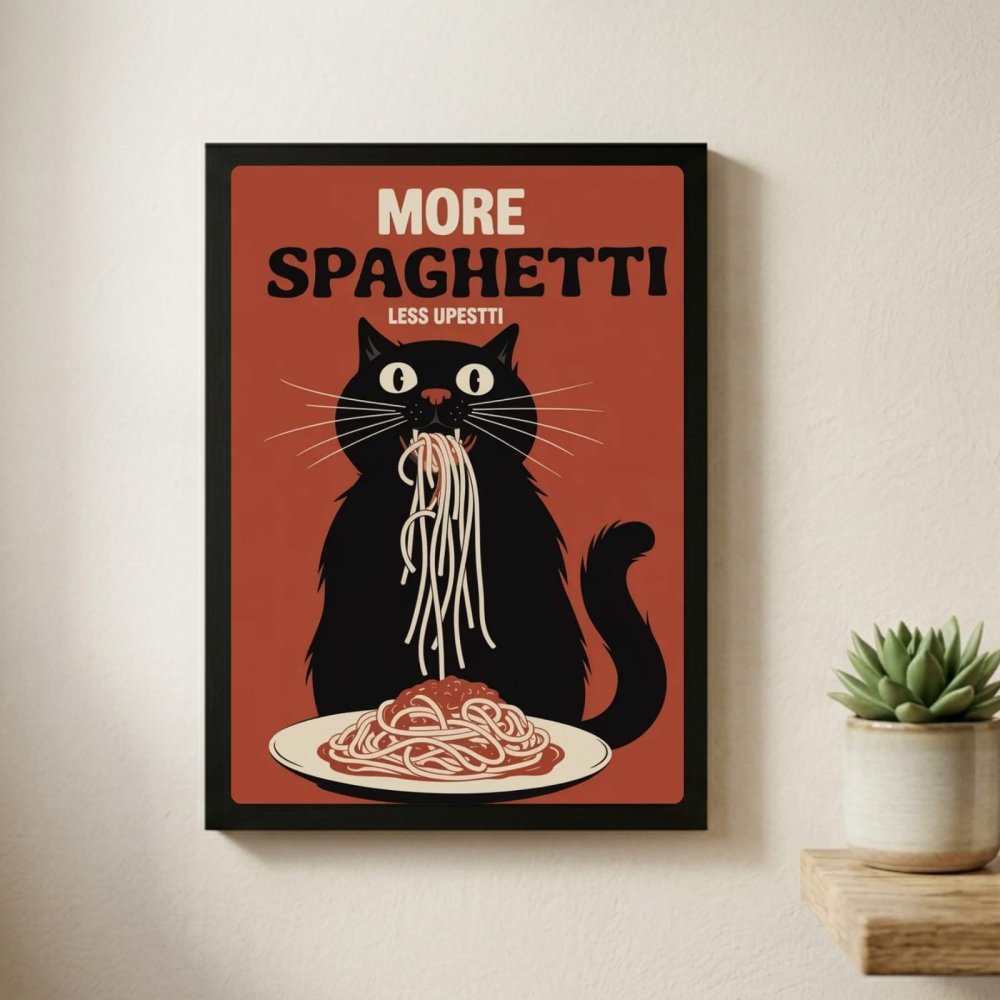 restaurant deco cat - Vibes Districtrestaurant deco cat poster NeroVibes District