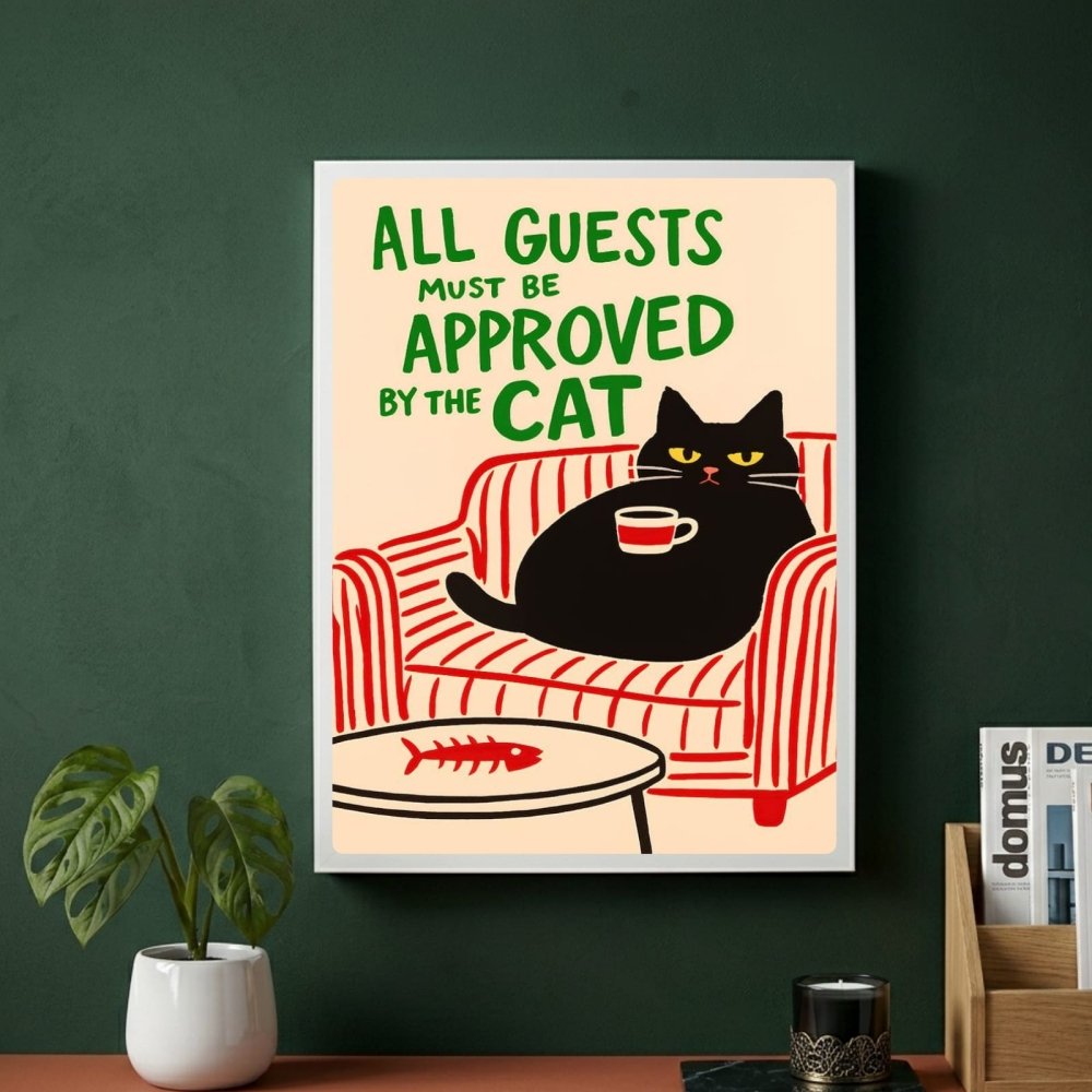 restaurant deco cat - Vibes Districtrestaurant deco cat poster SilverVibes District
