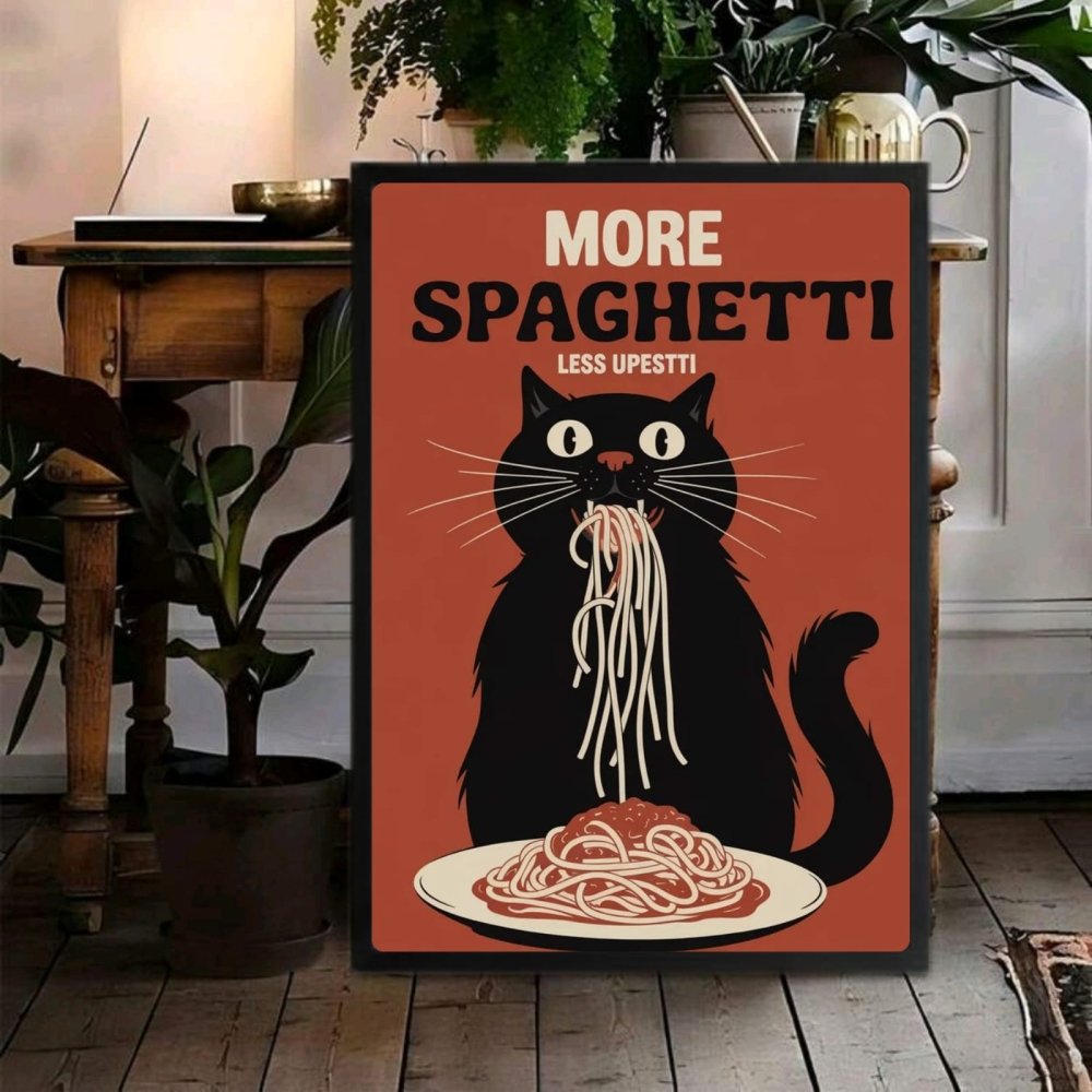 restaurant deco cat - Vibes Districtrestaurant deco cat poster NeroVibes District