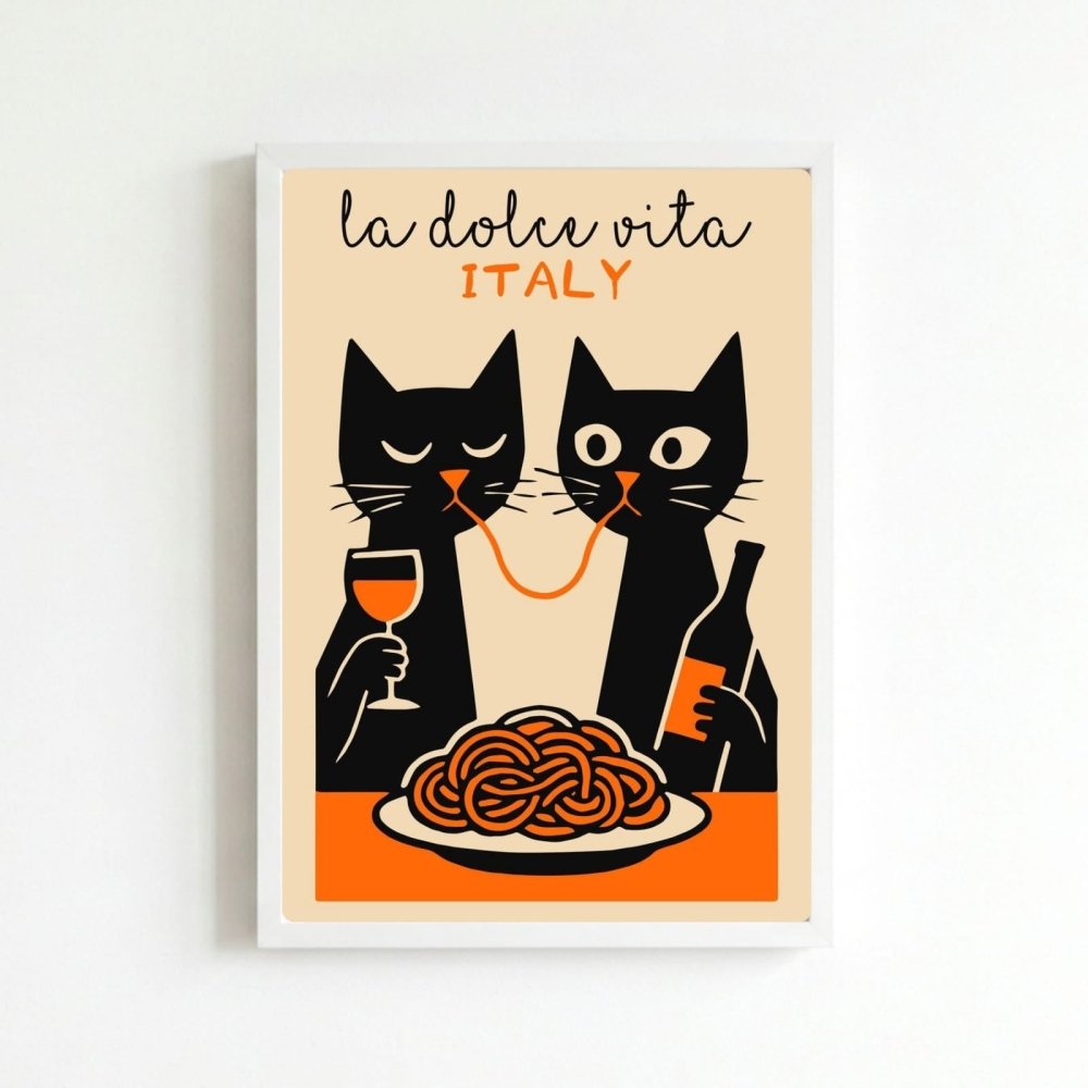 restaurant deco cat - Vibes Districtrestaurant deco cat poster NeroVibes District